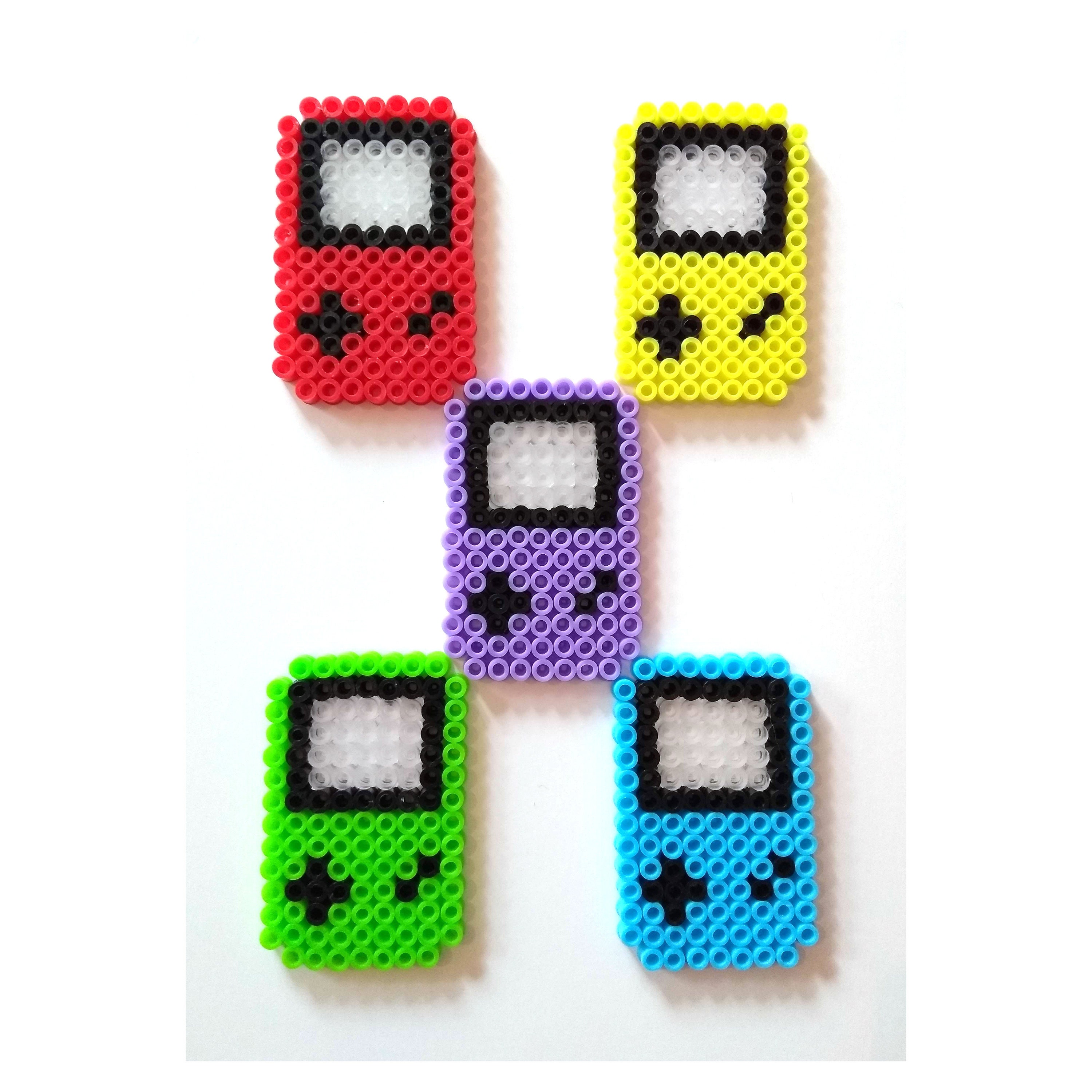 Gameboy Pixel Bead Flat Perler Hama Bead Colourful Etsy