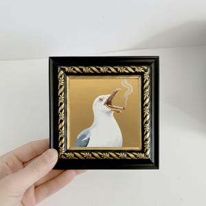Seagull Smoking