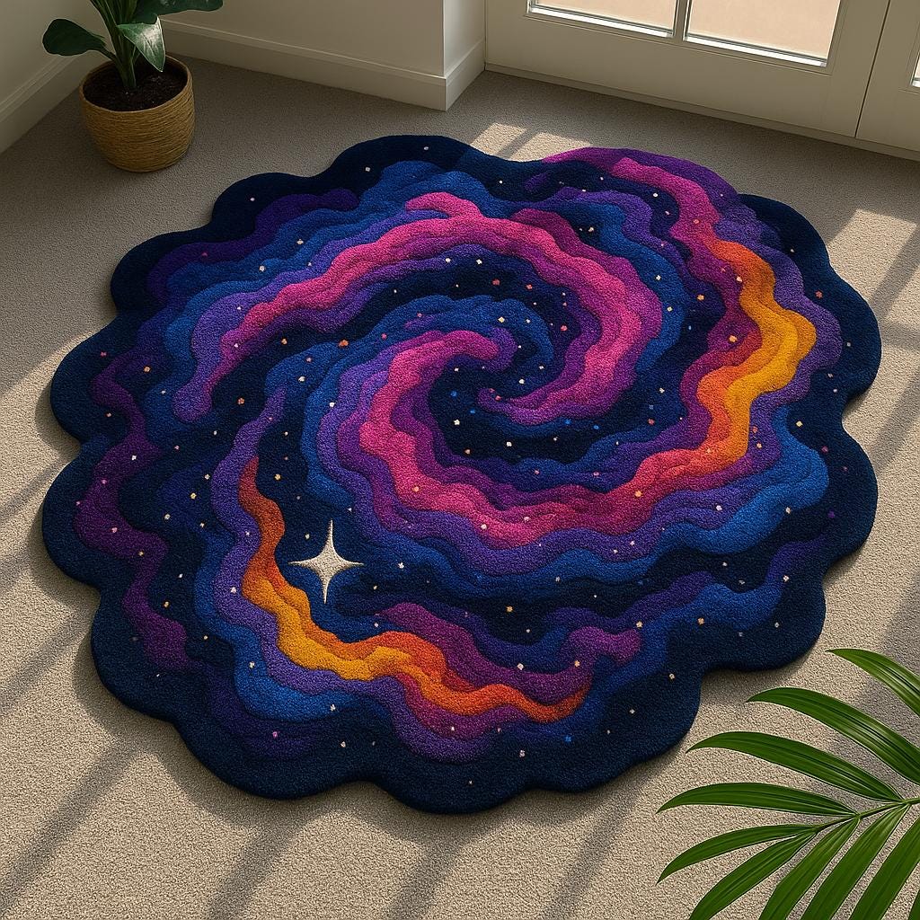 Galaxy Swirl Rug – Hand-tufted Milky Way - Etsy UK