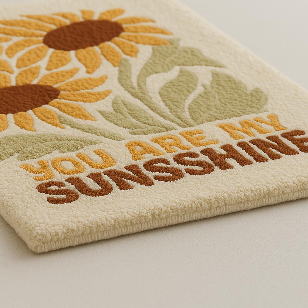 Sunflower Sunshine – Retro Rug - Etsy