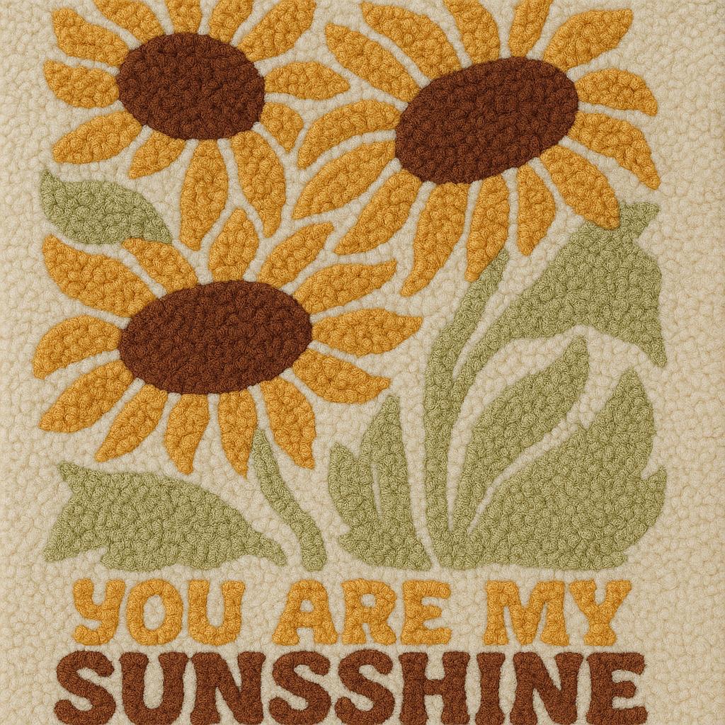 Sunflower Sunshine – Retro Rug - Etsy