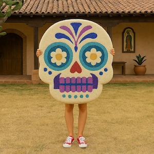 Día de los Muertos Rug – Mexican Art