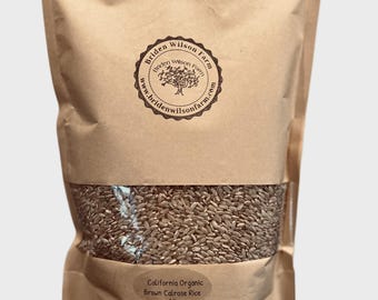 Fresh California Organic Brown Calrose Rice