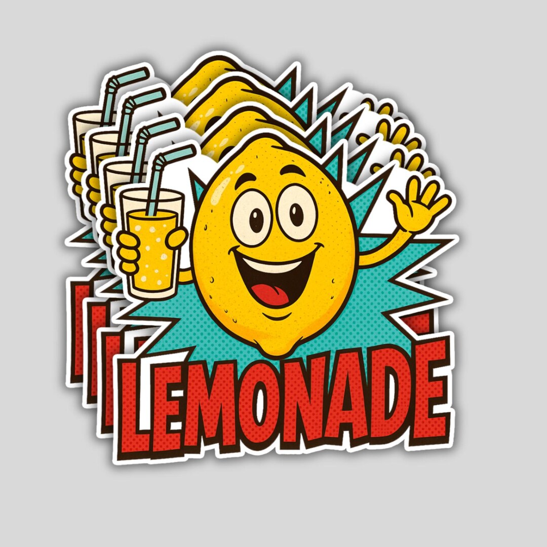 4PCS Lemonade Stickers – Food Truck Concession Stand Vinyl Decals – Die ...