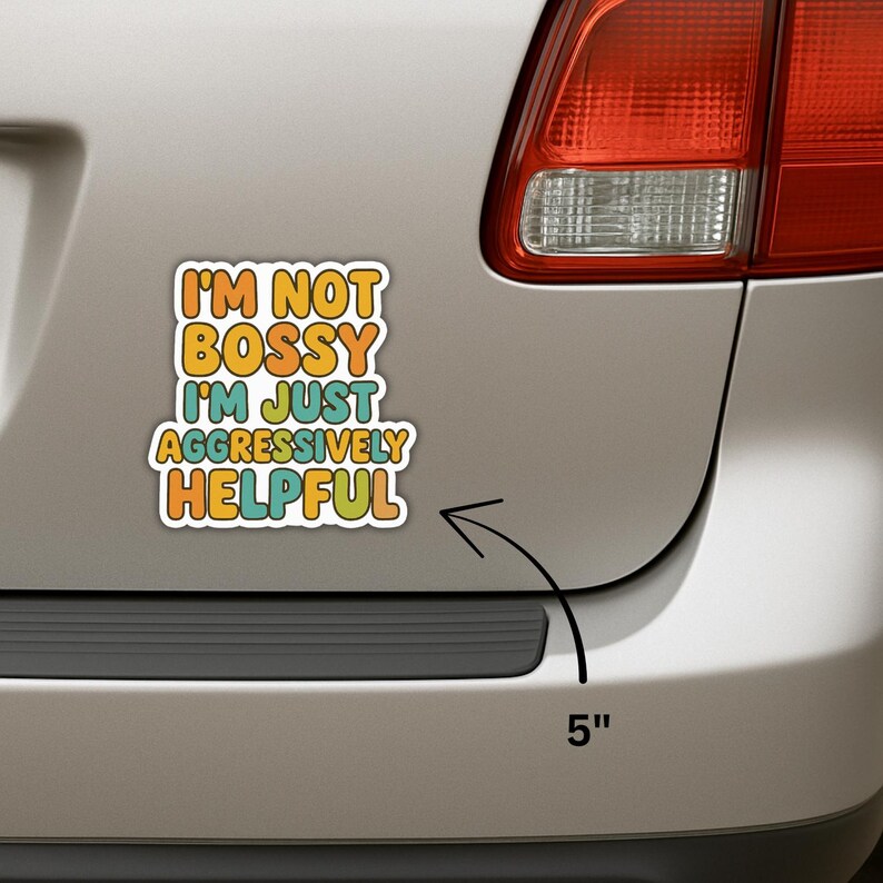 4PCS βaggressively Helpfulβ Stickers β Funny Sarcastic Quote Vinyl ...