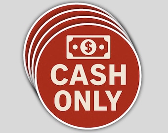 "Cash Is King" Aufkleber Für Geschäft O Produktbild-Vorschau 2