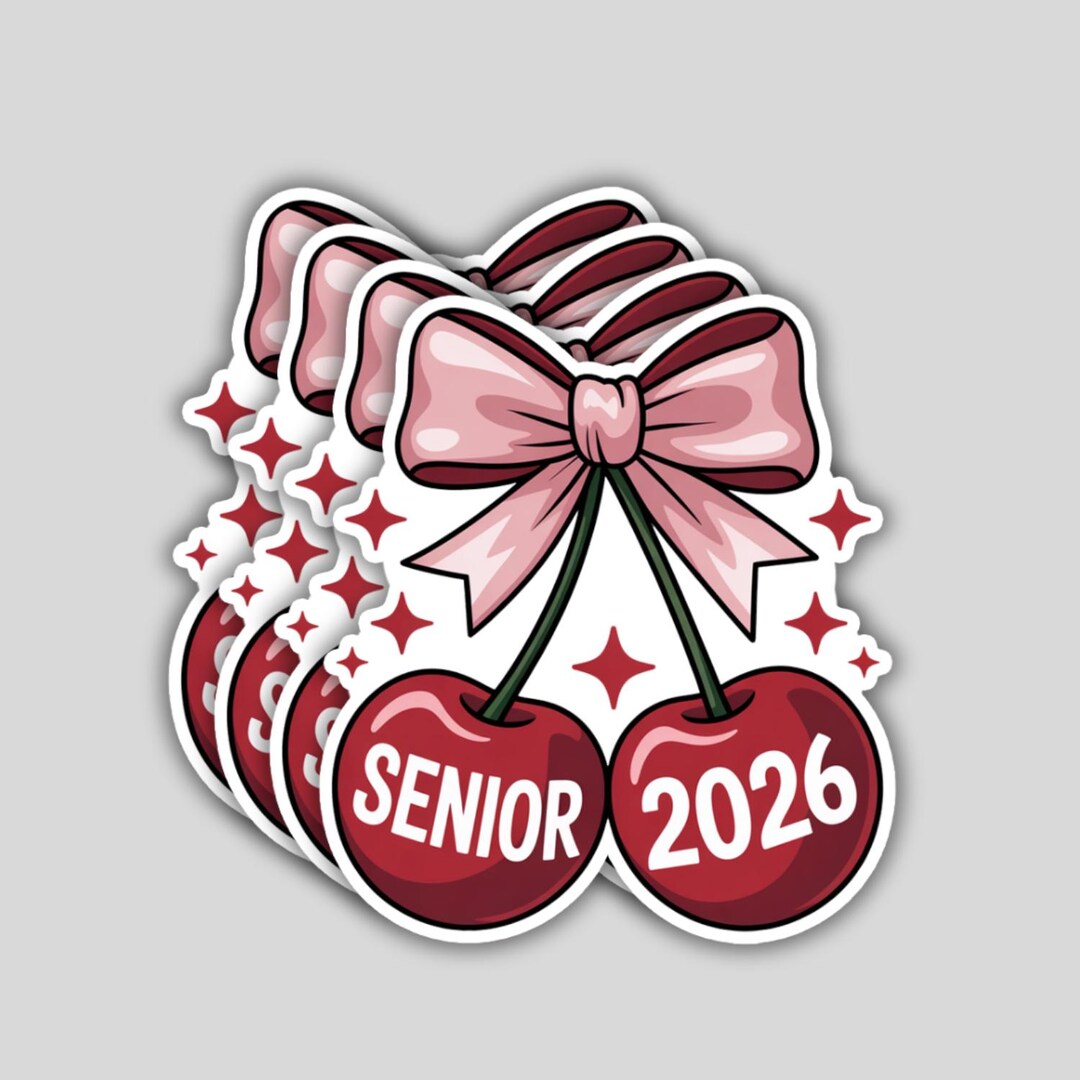 4PCS Senior 2026 Stickers – Class of 2026 Graduation Coquette Bow ...