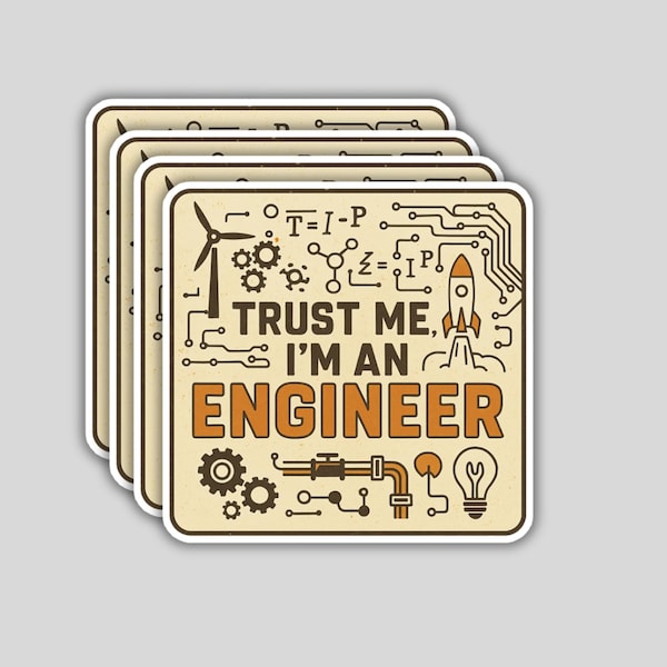 Engineering Stickers - Etsy