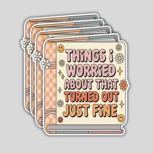 4PCS of Mental Health Stickers: Waterproof Vinyl Decals - Positivity Gift
