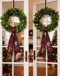Nutcracker Christmas Wreath Sash – Personalized Embroidered Holiday Ribbon for Front Door or Garland, Custom Sash for Winter Decoration