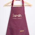 Personalized Embroidered Apron with Name – Custom Gift for Cooking, Baking, or Craft Lovers, Housewarming Gift for Mommy and Me
