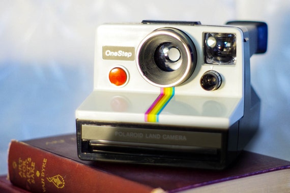 Camera NOT FOR SALE! Selling Art Print, Polaroid Rainbow, Antique