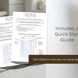 Camping Planner PDF: Fillable Checklist, Menu, Budget Tracker (Printable Format) image 11