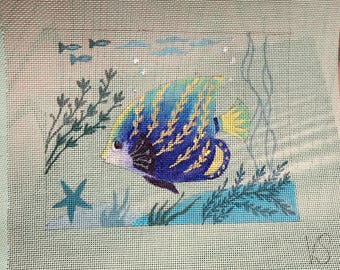 Tropical Fish, VS Designs, 18 mesh, design size 5.5x7in