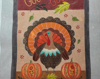 Thanksgiving Turkey, VS Designs, 18 mesh, design size 10.75x15in
