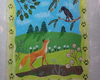 Summer woodland, VS Designs, 18 mesh, design size 11.5x13.5in