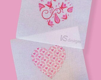 Valentine's hearts, VS Designs, 18 mesh, design size 4.5x4.75in