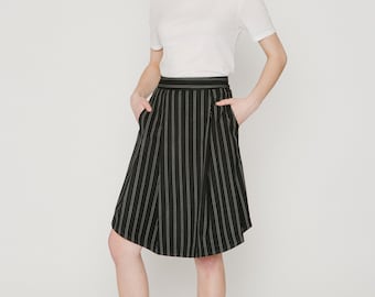 Pinstripe skirt