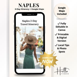 Roteiro de viagem de 2 dias para Nápoles (para imprimir) – Guia de viagem pela Itália com mapas do Google, principais atrações, dicas locais e recomendações gastronômicas.