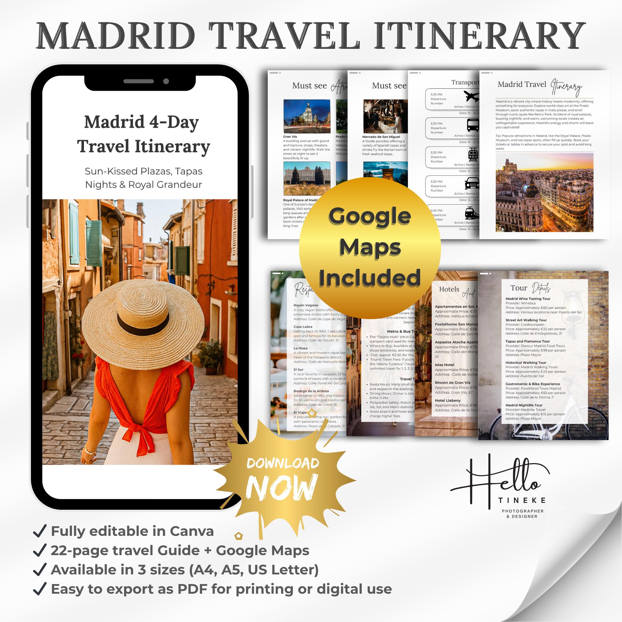 Map and Itinerary Australia