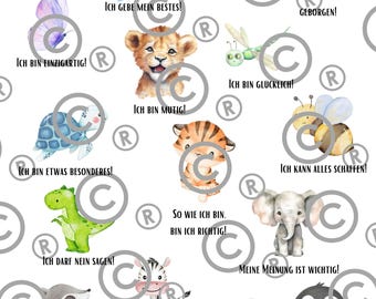Poster Affirmations Children