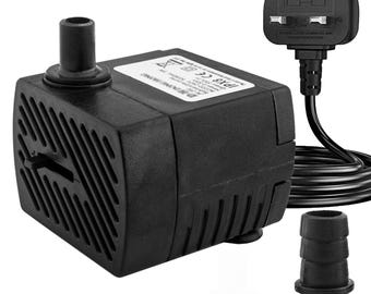 Mini Submersible Water Pump (350L/H, 5W) Adjustable Ultra Quiet Fountain Water Pump for Aquarium, Fish Tank, Pond, Statu, Personalized touch