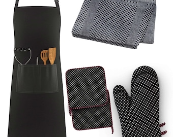Cooking Apron Waterproof Apron with 3 Pockets Adjustable BBQ Apron with Long Straps Kitchen Apron for Men Women Kitche, Personalized touch