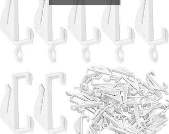 Plastic Curtain Hooks | Curtain Glider Hooks | Curtain Track Hooks | For Window Tracks, Showers and Doors | Strong, Stu, Personalized touch