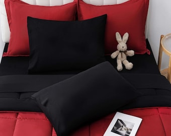 7 Pieces Comforter Set,Bed in a Bag Comforter Sets，, Personalized touch