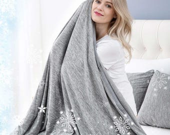 Cooling Blanket for Night Sweats, Summer Ice Cold Blanket for Hot Sleepers Q-Max > 0.45 Thin Soft Breathable Lightweigh, Personalized touch