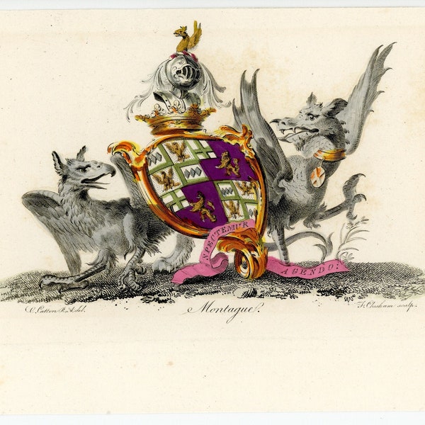 Montague Flag Print Etsy