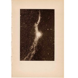 c. 1934 NEBULA IN CYGNUS Lithographie - original vintage Druck • Himmelsdruck • Astronomiedruck • Sternbilddruck