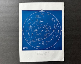 May include: A blue star chart showing the constellations visible in the night sky during the month of May. The chart is labelled "Chart 3 May" and includes the dates and times for viewing the constellations.