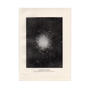 CÚMULO ESTELAR CENTAURO c. 1900 impresión • impresión antigua original • impresión astronómica • celestial • Sistema Solar • Constelación Centauro