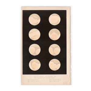 H. 1868 MARS • original antique Druck • Astronomie • Himmelskörper • Roter Planeten • Sonnensystem Druck • Ansichten im Winter