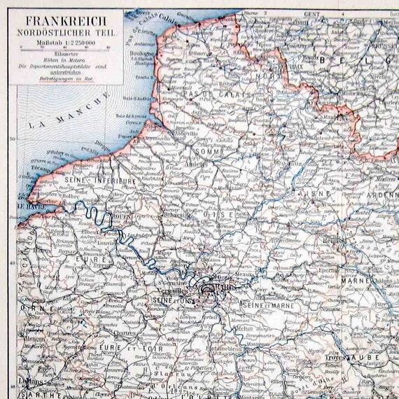 フランスアンティーク　MAP フランスアンティーク MAP 1910 Cette France Antique Map