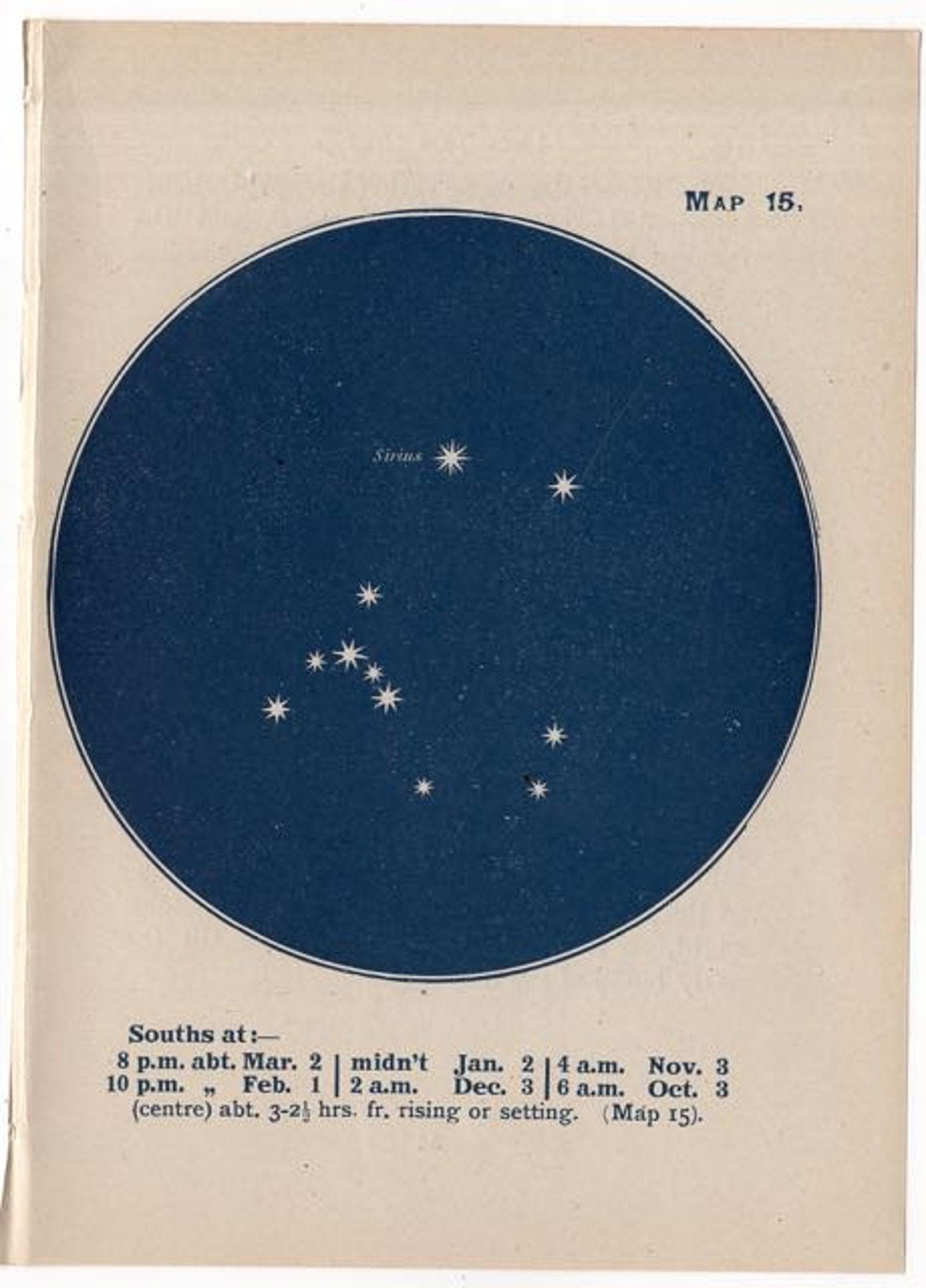 C. 1944 CANIS MAJOR & ARGO Constellation Star Map Lithograph Etsy