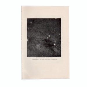 H. 1925 SOUTHERN CROSS Sternbild Lithographie - original vintage Druck - Das Sternbild Crux im Südhimmel - Astronomie Druck