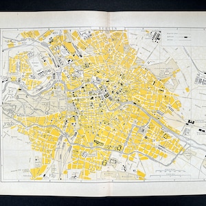 c. 1899 BERLIN • ANTIQUE MAP • original antique print • map of Germany • Berlin print • city of Berlin • Germany map