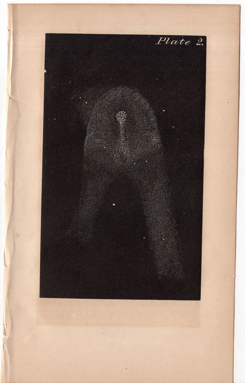 c as figured by Sir John Herschel at the Cape of Good Hope 1848 HALLEY/'S COMET print original antique rare astronomy celestial lithograph