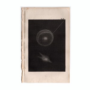 c. Gravure STELLAR UNIVERSE de 1842 • gravure ancienne originale • gravure d'astronomie • décoration murale céleste • carte des étoiles • Système solaire • Galaxie