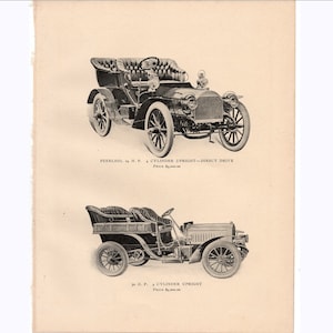 c. 1910 ANTIQUE CAR print • touring car print • original antique print - automobile print • cclassic ar print • motor vehicle print