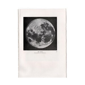 VOLLMOND Lithographie c. 1925 • original vintage print • Astronomie Poster • fotografiert am Lick Observatoire