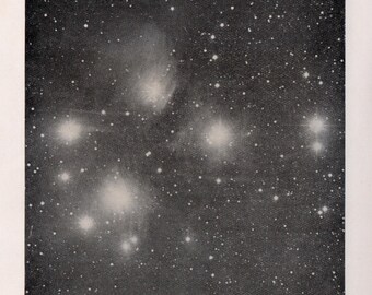 THE PLEIADES Lithograph C. 1925 • Original Vintage Print