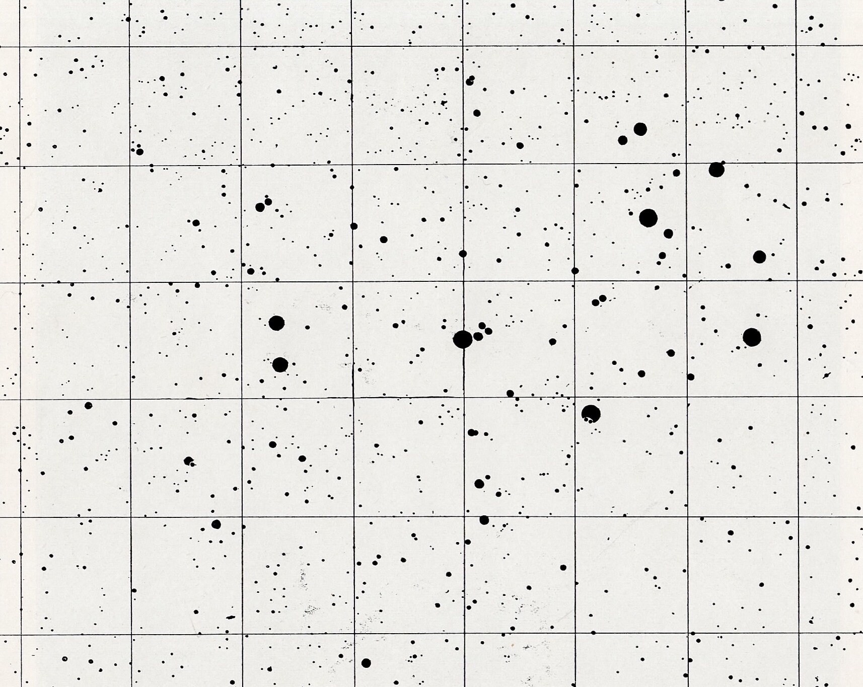 C.1955 VINTAGE PLEIADES Star Map - the Pleiades in Taurus