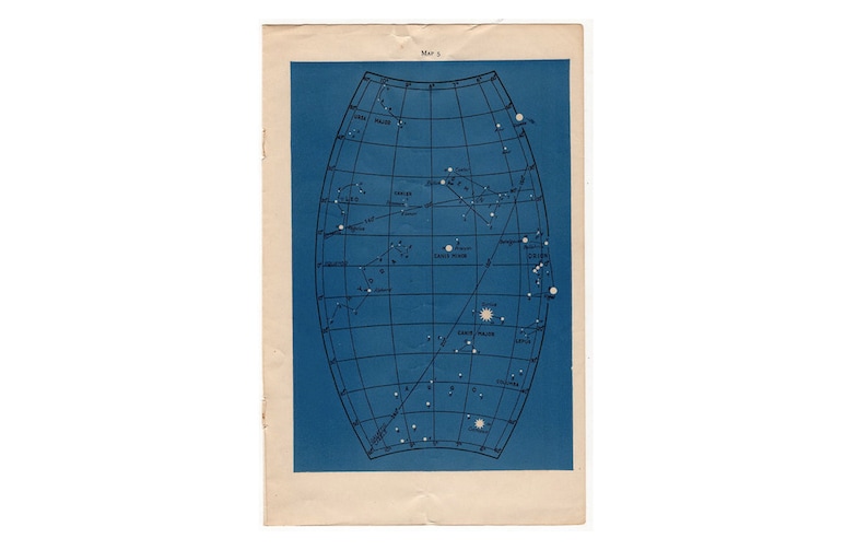 1946 STAR MAPS \u2022 set of 2 original vintage prints \u2022 blue celestial prints c map 2 /& 3 \u2022 astronomy prints \u2022 libra hercules scorpio