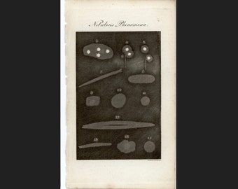 1822年頃 星雲現象 エッチング • オリジナルアンティークプリント - 星雲星 • 天体プリント • 天文学プリント