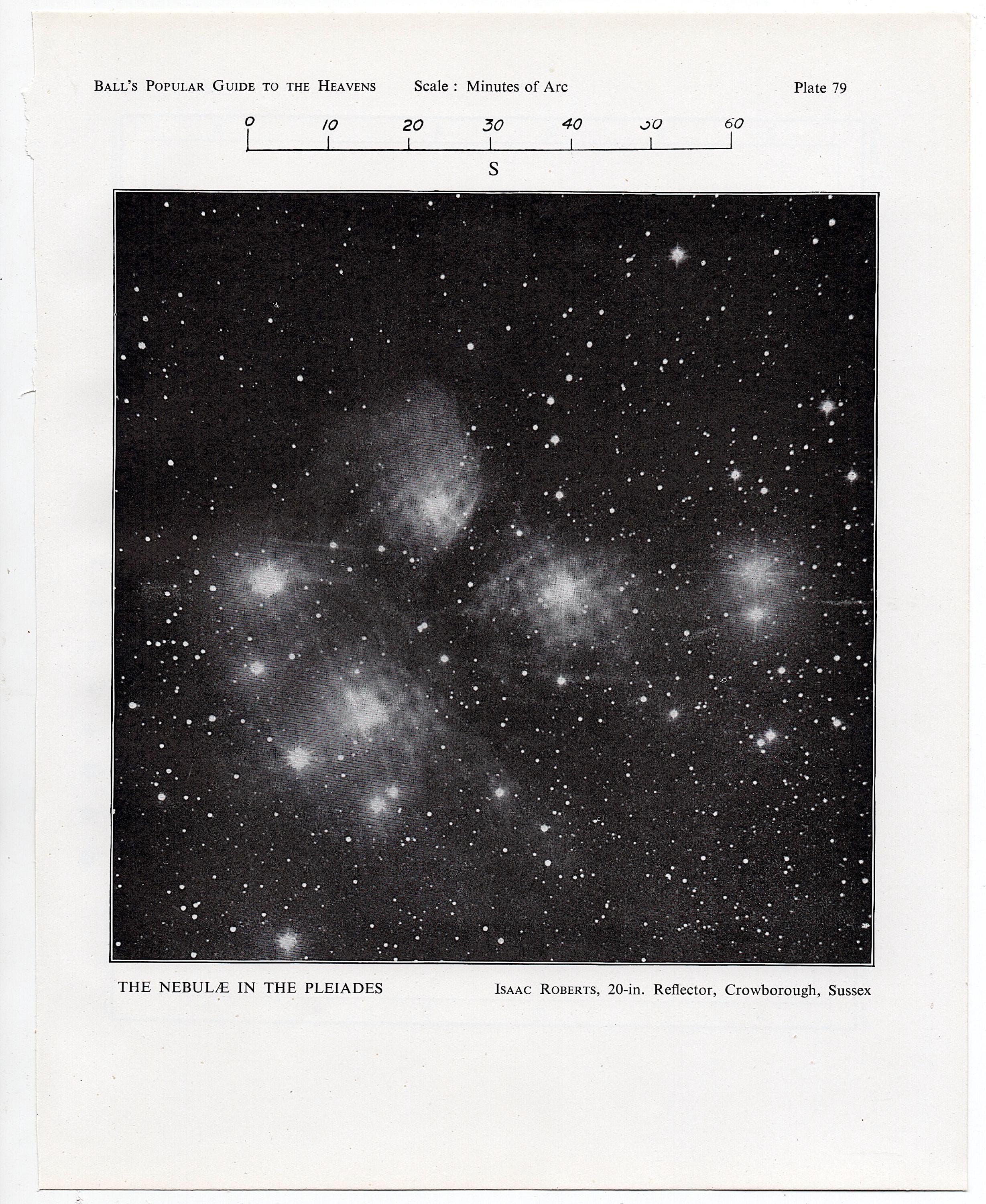THE PLEIADES Lithograph C. 1910 • Original Antique Print
