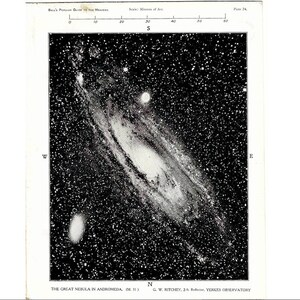 H. 1910 ANDROMEDA GALAXY Druck • antiker Druck • Astronomie Druck • Stern Druck • Der große Nebel in Andromeda