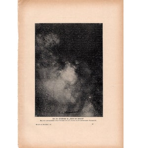 ca. 1900 ANTIEKE MELKWEG litho • originele antieke hemelastronomie lithografie